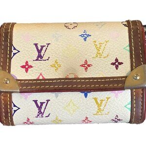 EUC Louis Vuitton Monogram Multilcolor Porte Monnaie Coin Purse